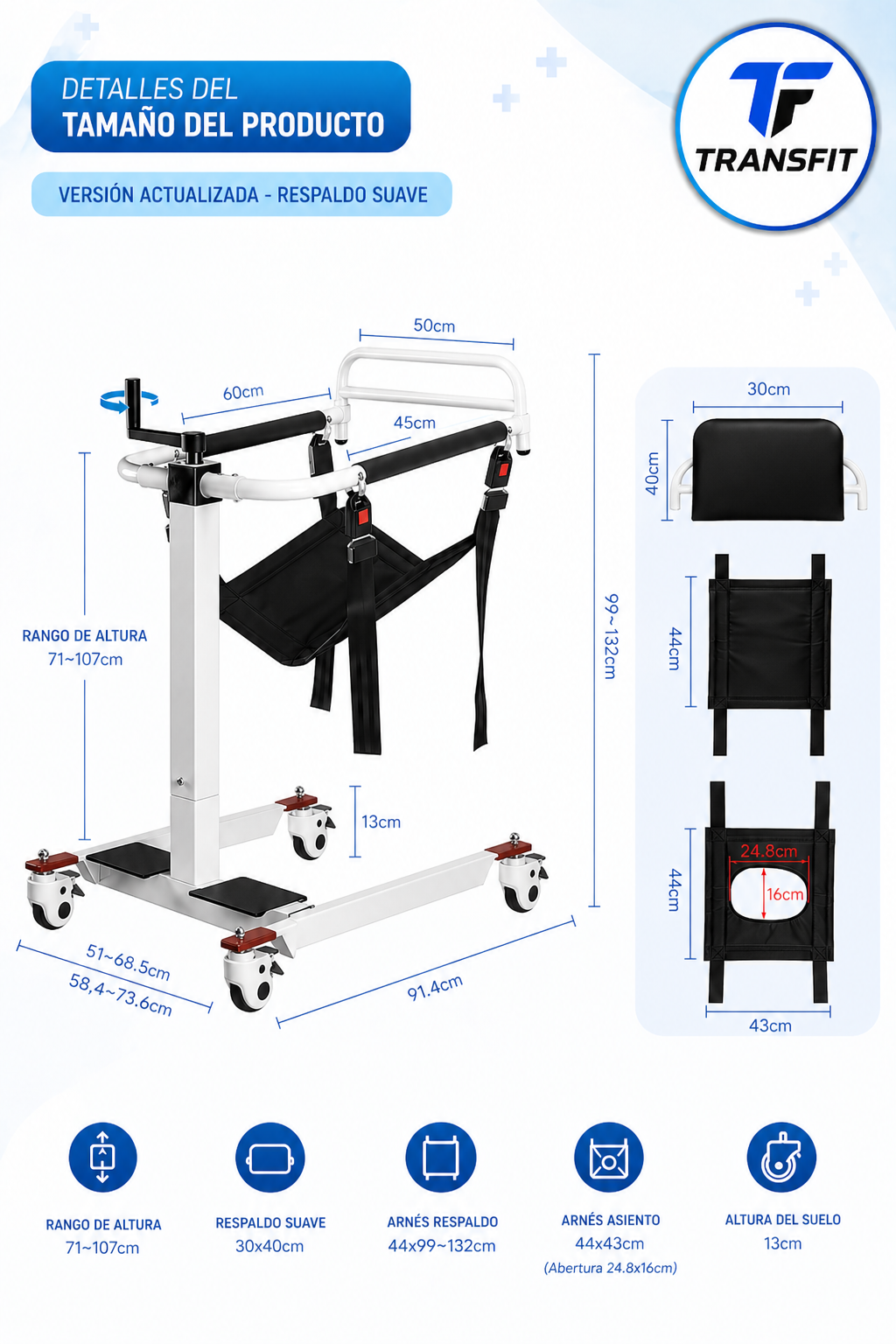 Características Silla Auto Estándar A